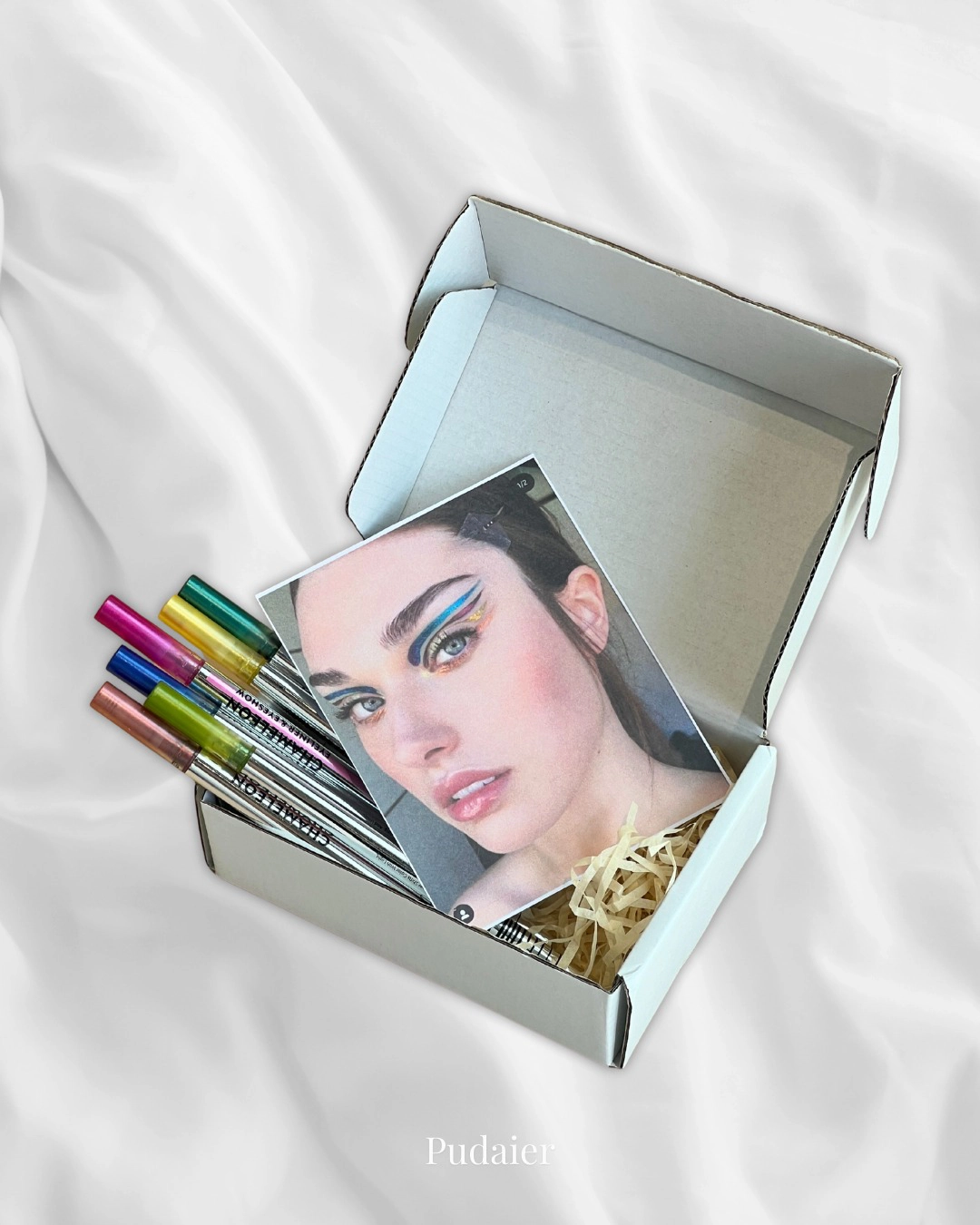 Maquillage pas cher eye-liner double embout noir et multichrome